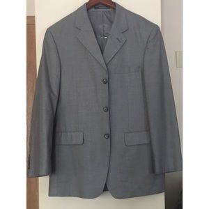 Mazzoni Men’s Gray 3-Button Suit